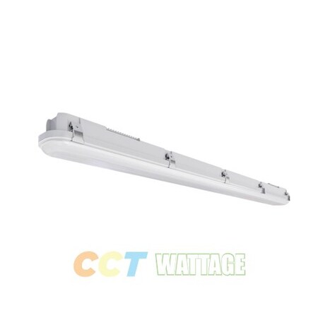 Portor 4FT LED Vaportight Luminaire, CCT Selectable and Wattage Selector PT-VT2-4F-3CP